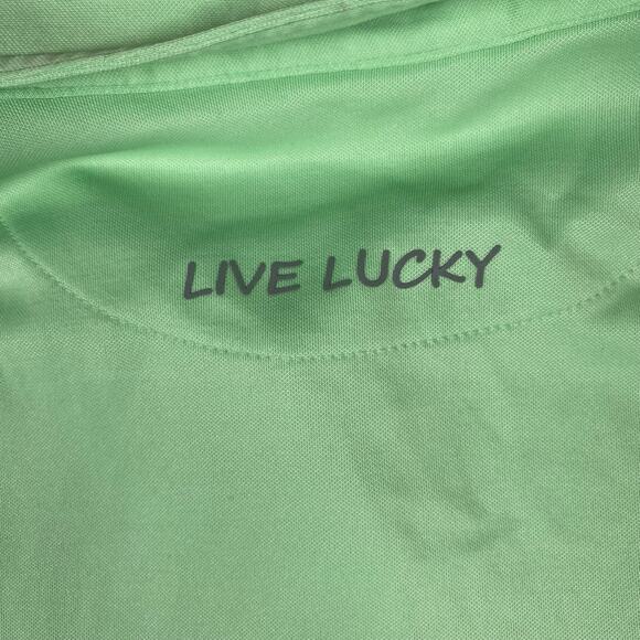 BLACK CLOVER Mens XL Lime Green Polo Golf Shirt - Picture 9 of 9